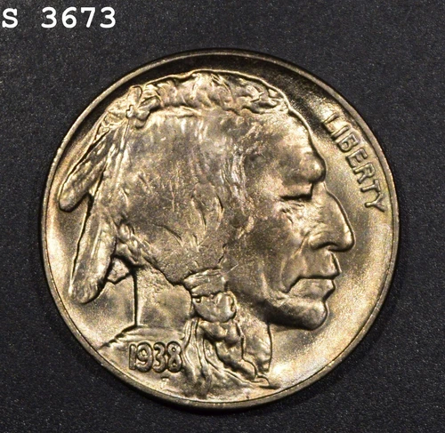 1938-D Buffalo Nickel "GEM BU" *Free S/H After 1st Item*