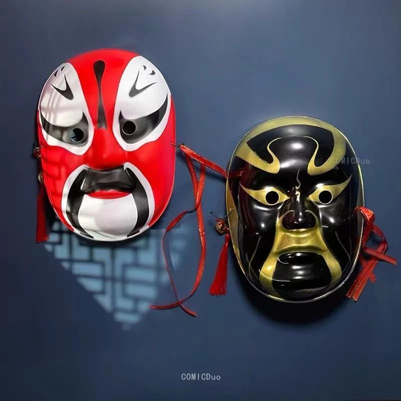 Painted Chinese Style Peking Opera Mask Plastic Drama Mei Lanfang Mask Dance - Image 3 of 4