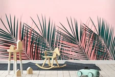 3D Tropic Leaves Wallpaper Wall Mural Removable Self-adhesive Sticker 687