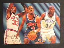 1994-95 FLEER Patrick Ewing Kenny Anderson JR Rider Team Leaders #6