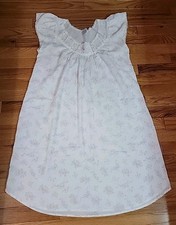 Vintage Heiress Embroidered Lace Floral Bow Babydoll Nightgown Cottagecore SZ-S