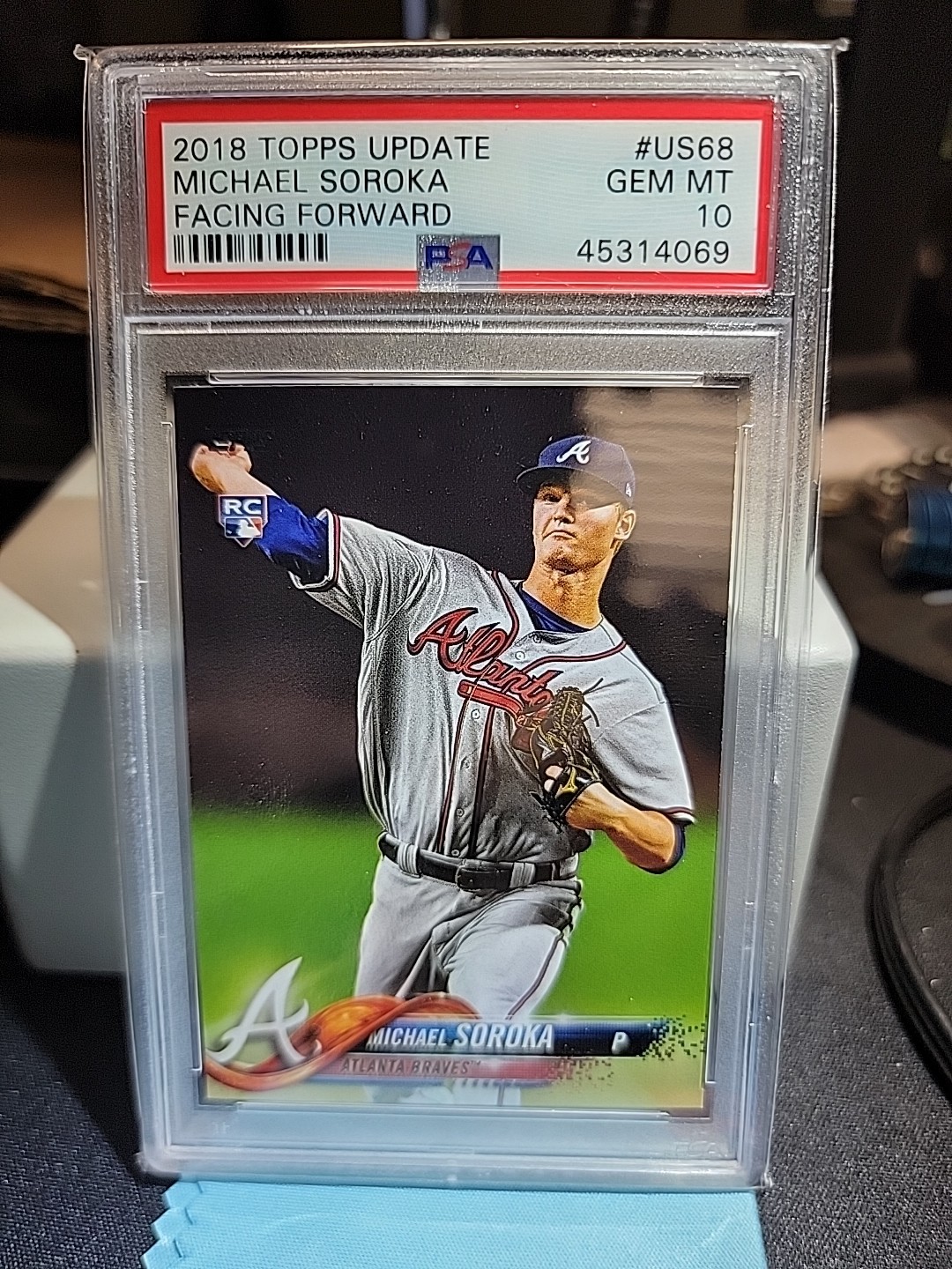 2018 Topps Update Michael Soroka Braves #US68 RC PSA 10