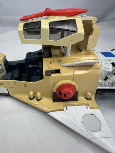 Vintage 1986 Starcom Raumschiff Cargo Carrier Jagdflugzeug gelb - Bild 10 von 14