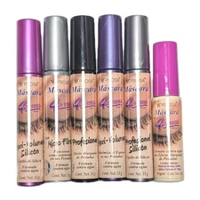 6 PACK! Prosa Mascara, Micro Fiber, Professional, Maxi Volume, Silicone 
