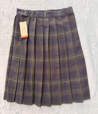 French Toast Girls Plaid Pleated Uniform Skirt Size 14 Green Blue Red Yellow