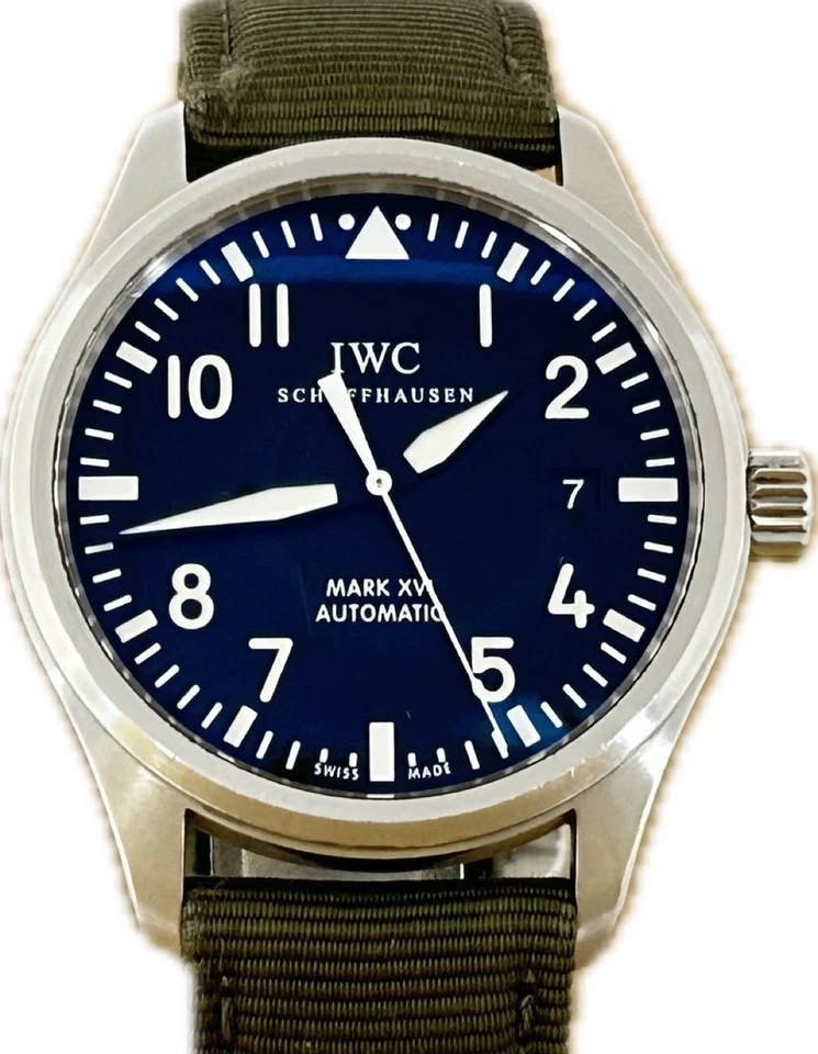 Reloj de piloto IWC Mark XVI IW325501 negro 39 mm automático para hombre excelente A4775 Foto 3 de 4