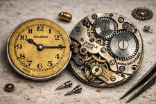     Rare Vintage Helbros / Nimra Swiss Watch Movement Estate Find Parts Repair