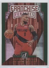 2019-20 Panini Donruss Franchise Features Green Flood Damian Lillard #24 mr0
