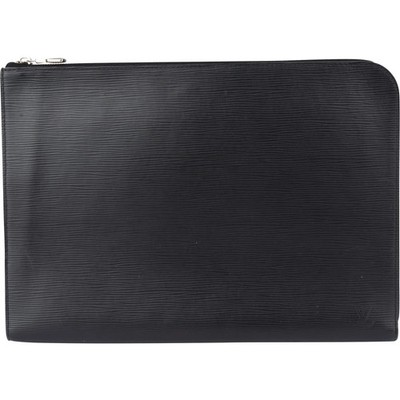 Louis Vuitton Noir Epi Leather Laptop Clutch Abendtasche Hülle