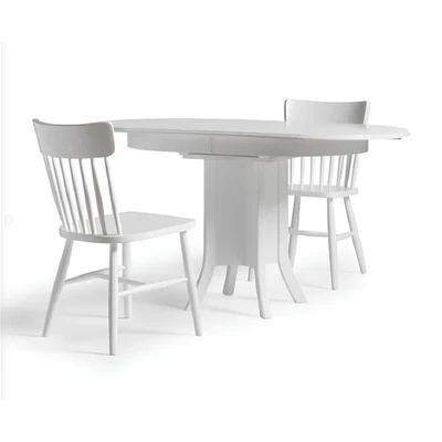 Esszimmertisch Ausziehbar Esstisch Holz Holztisch Tisch Weiß Essecke - Bild 1 von 3