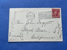 1908 SAN FRANCISCO CA FERRY STA MACHINE - BLACK BEAR LT GOVERNOR DAGGETT ! READ!