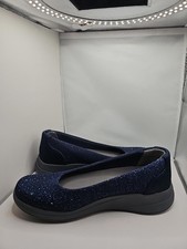 Bzees Premium Golden Bright Washable Slip-ons Navy 6.5