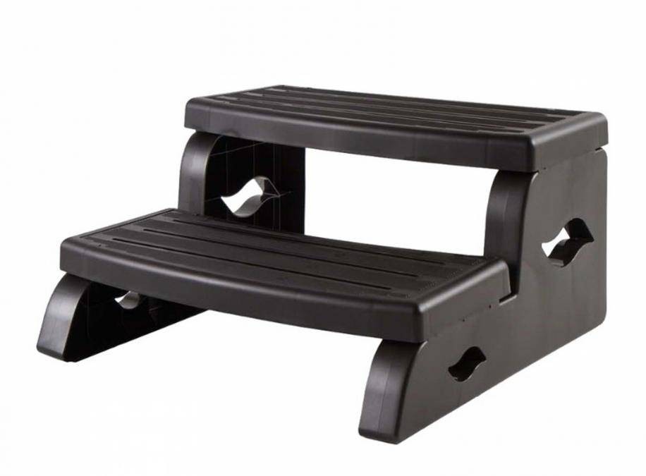 Dura Step II Escaleras de Hidromasaje Negro - 68cm Ancho Antideslizante -
