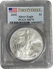 2010 American Silver Eagle PCGS MS70 Beautiful #43