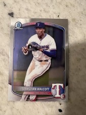 Sebastian Walcott 2025 Bowman Chrome Prospects #BCP-133 Texas Rangers