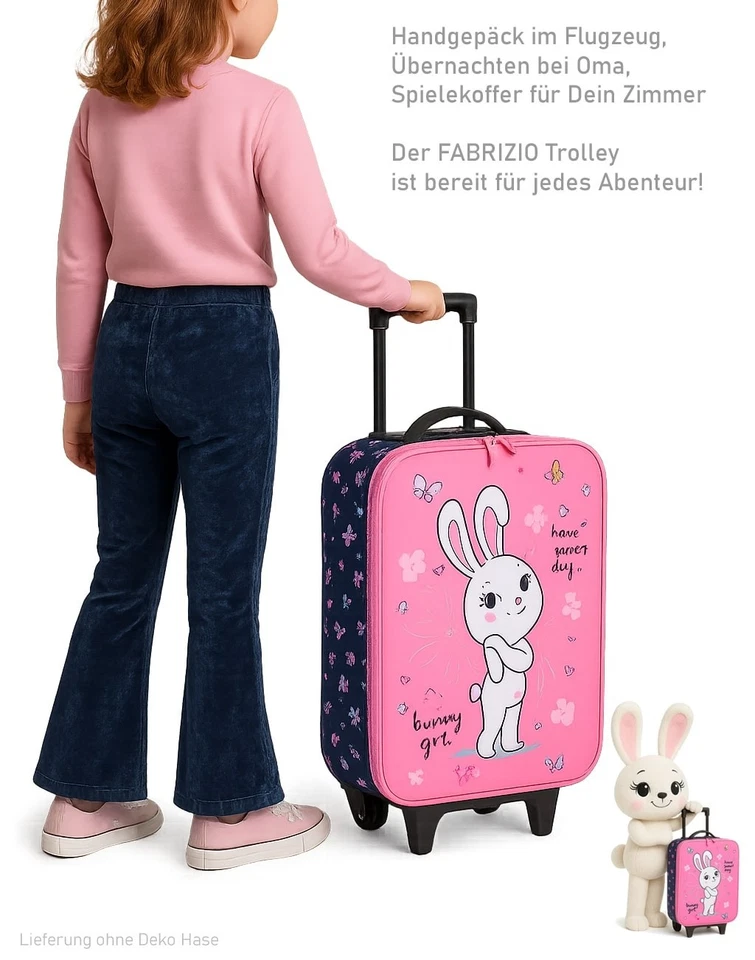 Kindertrolley Mädchen Kinderkoffer Fabrizio Spiel Koffer Bag 5021 Rosa Haase +e - Bild 3 von 4