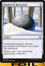 Weathered Runestone ** FOIL ** #247 - Kaldheim - CUC NM MTG