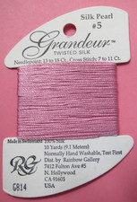 Rainbow Gallery  Grandeur  Needlepoint Thread  G814 Rose