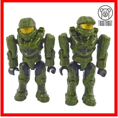 Mega Bloks Halo UNSC Master Chief 2x Mini Figuren Konvolut Grün Construx A1
