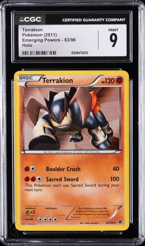 Terrakion graded CGC 9 for sale on eBay