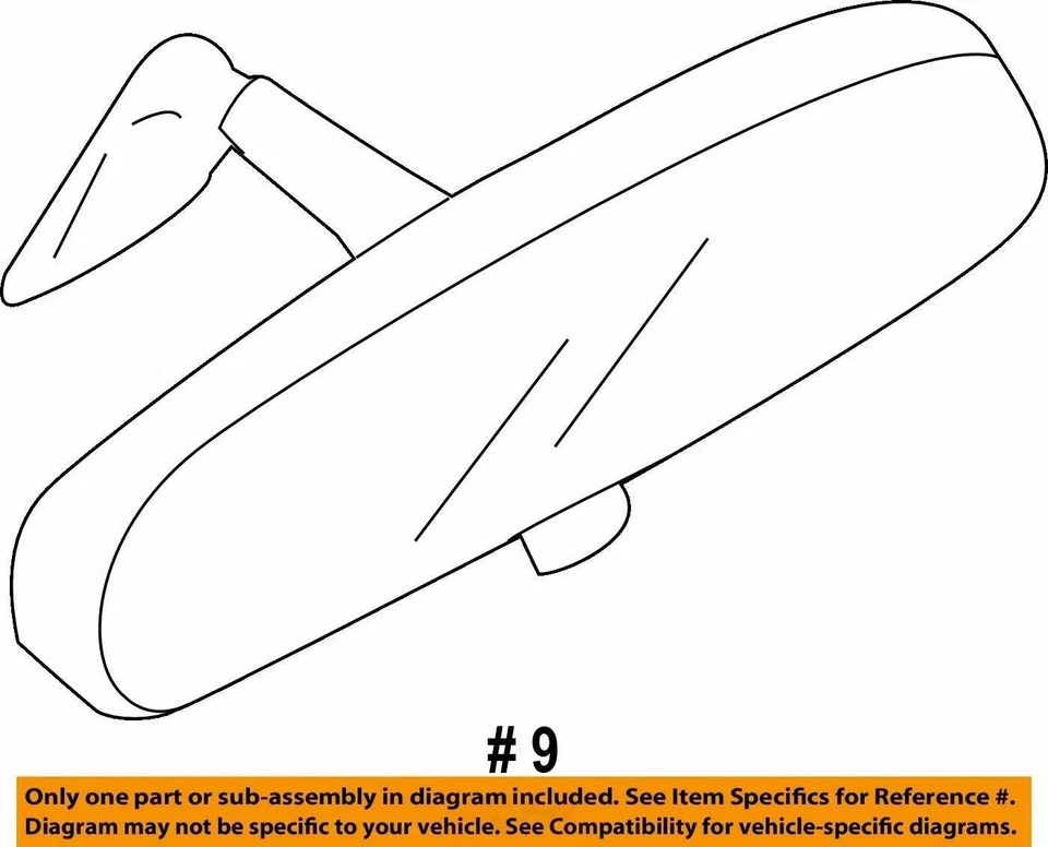 Espejo retrovisor interior Subaru Wrx 2015-2022 fabricante original YRKAA Foto 4 de 4