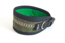 WHIPPET COLLAR FLEECE LINED ADJUSTABLE FITS  11" - 13" NECK 2.5" DEEP#