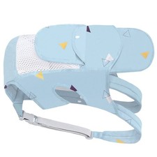 (Blue)Baby Carrier Thickened Straps Front Back Carrying Balanced Force Avoid