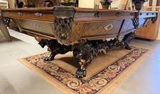 9’ J.M Brunswick & Balke  Co.’s - The Monarch- Antique Pool Table - Circa 1882