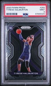 2020 Panini Prizm #262 Tyrese Haliburton PSA 9