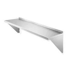 12" x 48" Stainless Steel Shelf, NSF Commercial Restaurant Kitchen Wall Shelves
