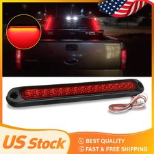 2X 10" 15-LED Truck Strip Trailer 3rd Brake Lights Rear Turn Tail Light Bar DRL