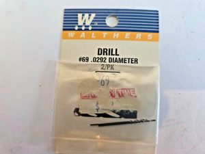 Walthers 947-69 Drill Bits #69 - 0.029" Diameter (2 pieces)'