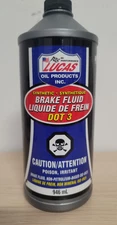 Lucas Oil DOT 3 Brake Fluid, 1 Quart, Case of 12