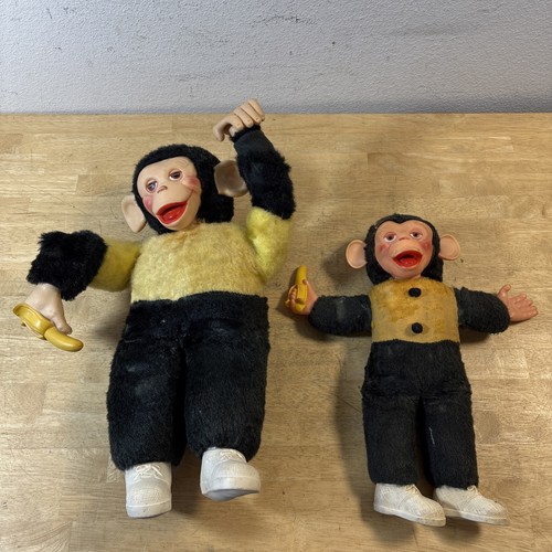 Mr.Bim Zip Zippy 1960s Plush Monkey Vintage Toy Lot Of 2 - Picture 1 of 14