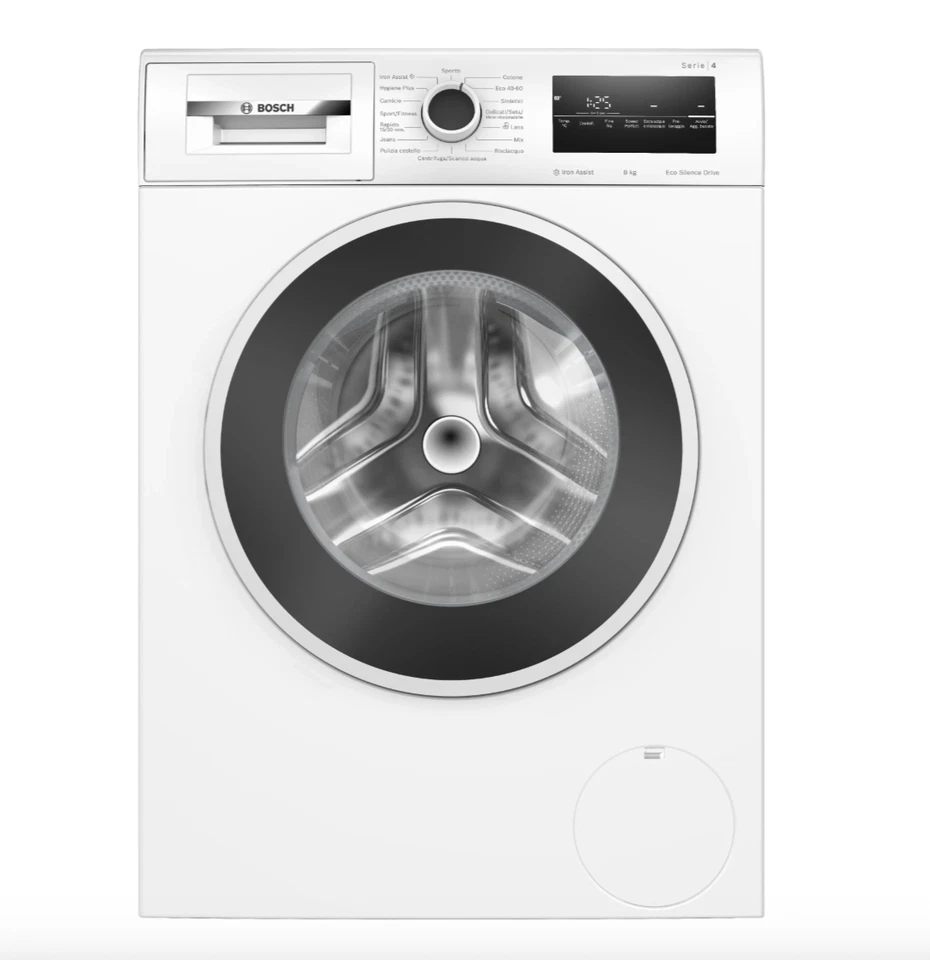 BOSCH WAN28218IT Lave-Linge Frontal Iron Assist 8KG 1400 15 Programmes CL.A