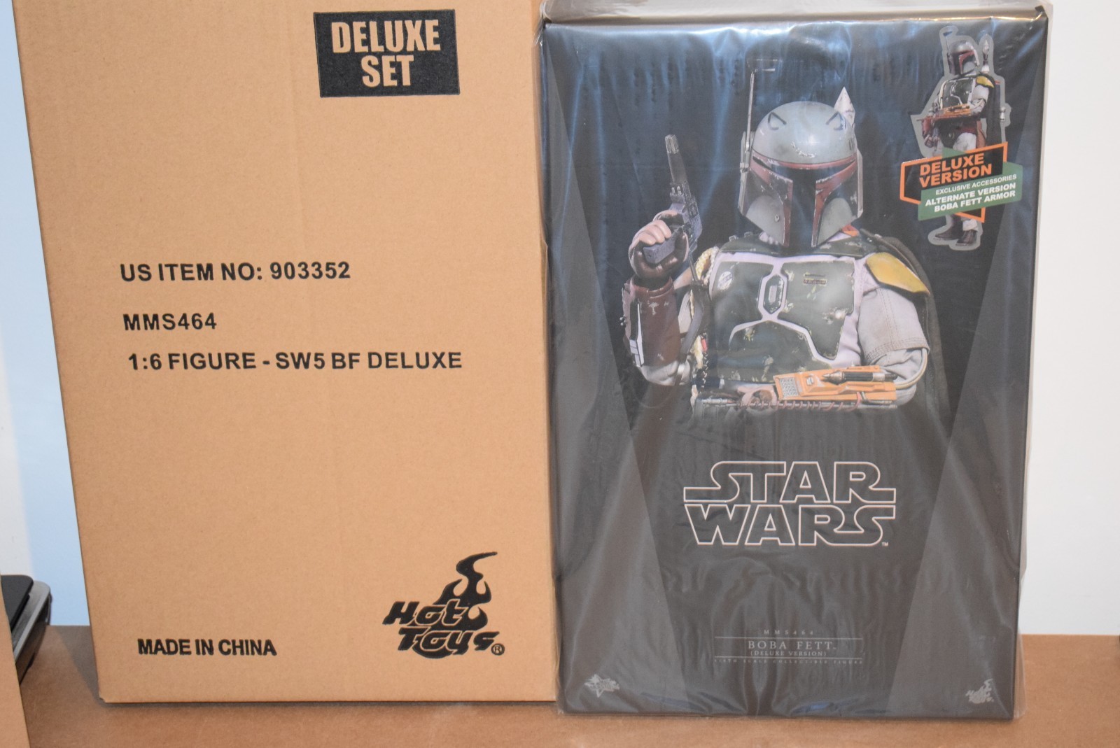 Hot Toys BOBA FETT Deluxe Edition Star Wars V The Empire Strikes Back MMS464 BN
