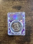 1963 PCGS MS63 - Silver Ben Franklin Half Dollar Trader Bea Purple Core