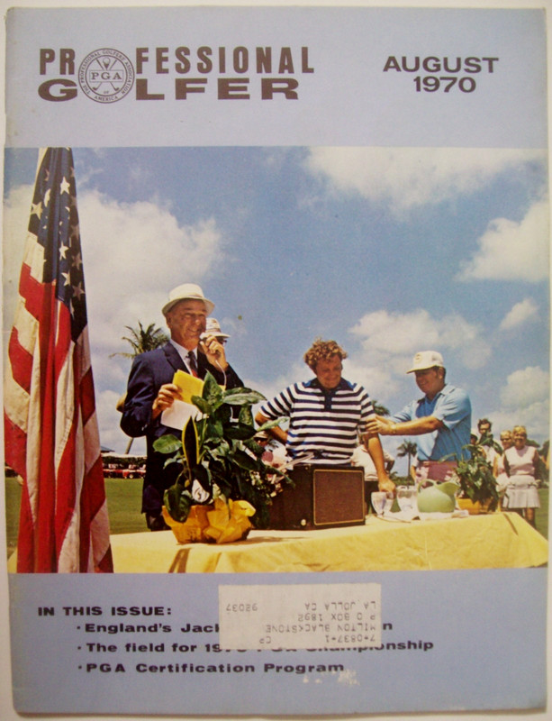 August 1970 Professional Golfer Magazine - RAY FLOYD & ORVILLE MOODY Cover