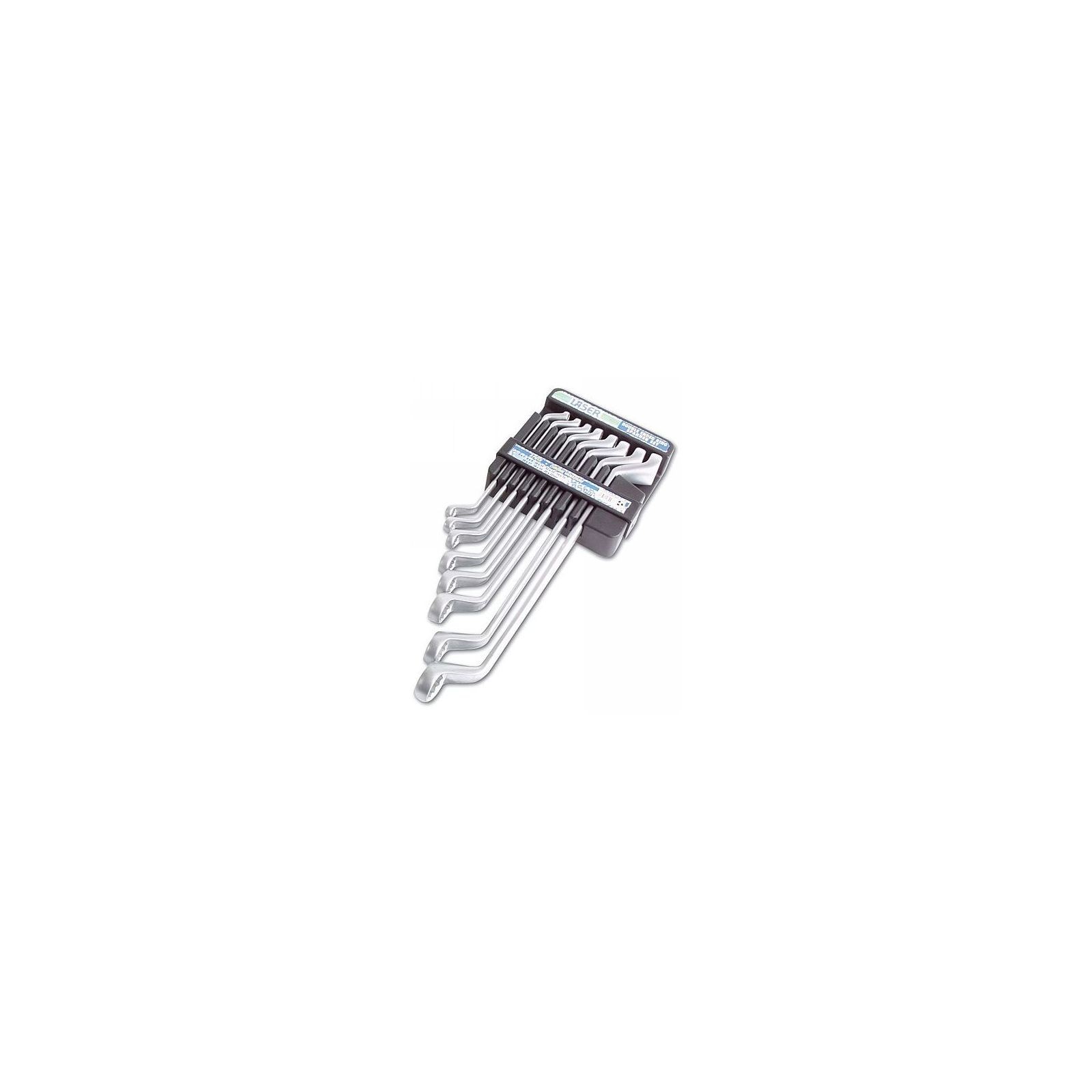 LASER 3457 8-Piece Offset Ring Spanner Set 6-22mm Chrome Vanadium Satin Finish - Image 8