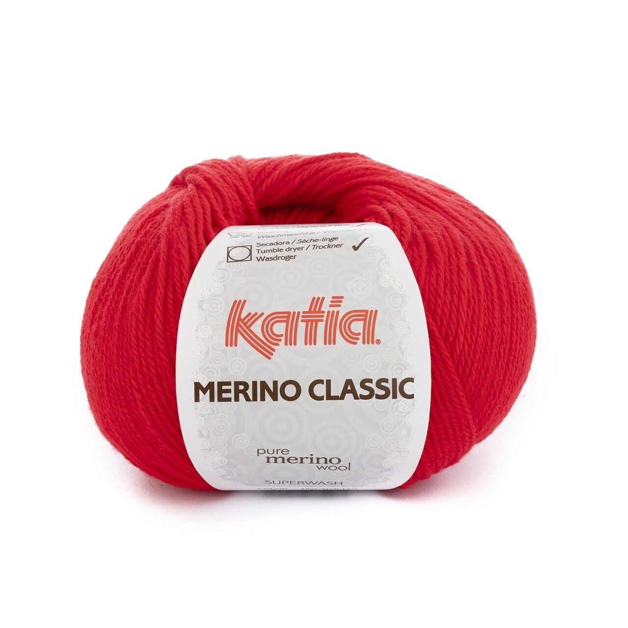 Merino Classic By Katia - Red (4) - 100 G / Approx. 240 M Wool