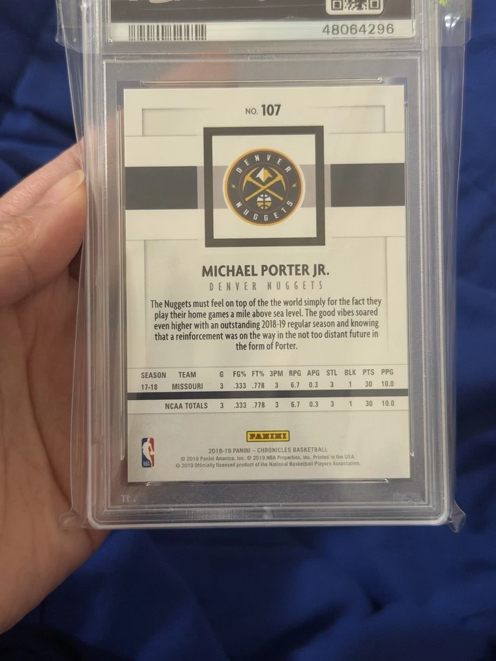 2018-19 Panini Chronicles - Panini Michael Porter Jr. #107 Green (RC) - Image 4 of 4