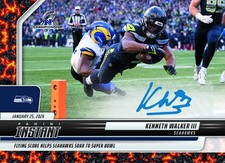 2025 PANINI INSTANT NFL #435 KENNETH WALKER III - MAGMA  AUTO #1/1 - SEAHAWKS