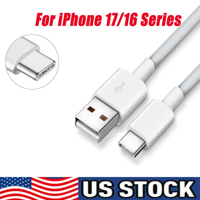 Cavo USB-A Caricatore Rapido per Iphone15/16 Pro Max Plus Tipo C Cavo di Ricarica Lotto