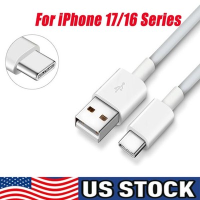 USB-A Cable Fast Charger For Iphone15/16 Pro Max Plus Type C Charging Cord lot