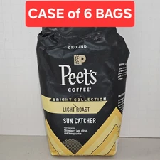 6 x 10.5oz. Peet's Coffee Sun Catcher Suncatcher GROUND *FRESHEST BY 1/13/2026*