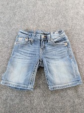 Miss Me Girls Denim Shorts Size 12 JK7126D2 Mid Short Rhinestone