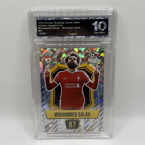 Mohammed Salah - Holo Foil Soccer Card 2024 Grass Games - Graded 10 Novelty