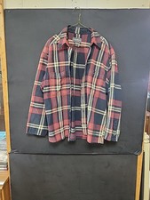 Eddie Bauer Shirt Mens Medium Plaid Flannel Classic Fit Outdoor Hiking Camp