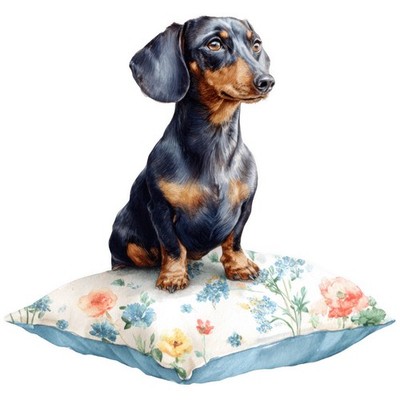 8x Sticker Dackel Hund Autoaufkleber 9x9cm Teckel Dachshund Welpe Set