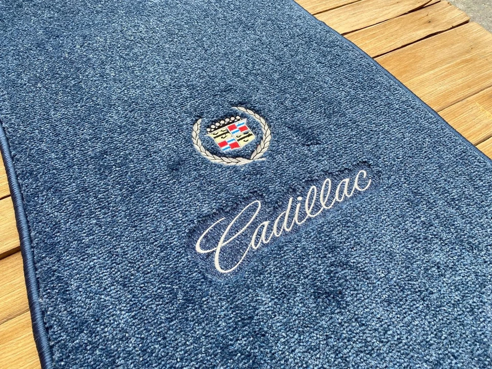Alfombrillas alfombra azul para Cadillac Deville 4 piezas 1965-70 Foto 3 de 3
